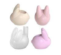 Moldes de silicona de alimenticio, resistente al calor, molde festivo | Molde de silicona de conejo de Pascua para yeso, epoxi, arcilla, decoración del hogar, decoración de la habitación