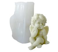Moldes de silicona de ángel | Molde de vela para hacer velas | Molde de cera perfumada, molde de aromaterapia, molde para hacer pasteles de chocolate