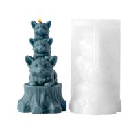 Moldes de Silicona de Animales Decoración Hogareña Reutilizable Apilable 3D