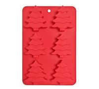 Moldes De Silicona De Árbol De Navidad | Utensilios de Hornear Resistentes al Calor | Molde de Silicona de Alimenticio con 6 Cavidades - Para Postres de Chocolate, Pasteles, Mousse y Decoración de Mes