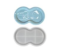 Moldes de silicona de cemento para bricolaje, yeso, cenicero, molde de yeso de cristal, decoración del hogar, molde de resina para manualidades