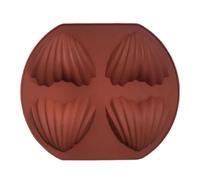 Moldes De Silicona De Corazón Para Chocolate | 4 Cavidades Molde De Silicona En Forma De Amor Para Postre Para Pasteles De Mousse | Fcil De Usar Y Limpio; Experimenta Un Proceso Y Antiadherente