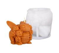 Moldes de silicona de estatua de animal para jabón de resina epoxi, moldes de silicona para decoración de yeso, molde de jabón reutilizable