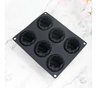 Moldes de silicona de frambuesa 3D para pastel de mousse-6 cavidades de fruta con pudín de frambuesa molde para hornear pasteles, helados, decoración de pasteles suministros de moldes