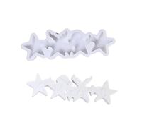 Moldes de silicona de grado alimenticio para hacer dulces de chocolate, adornos decorativos, proyectos de manualidades, reutilizables, diseño flexible, molde para hacer estrellas