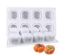 Moldes de silicona de grado alimenticio para tartas de Bakeware Tools con forma de pastel de azúcar, regalo respetuoso con el medio ambiente, para moldes creativos de jabón de caqui