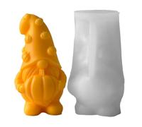 Moldes de silicona de Halloween, molde de calabaza de silicona 3D | Molde reutilizable de otoño para manualidades de gnomo de Acción de Gracias para jabón, resina, proyecto de arte, pasteles, regalos