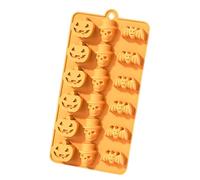 Moldes de silicona de Halloween | Molde de chocolate de silicona | Calabazas creativas de, fantasmas, moldes de murciélagos para chocolate, dulces, gelatina, cubo de hielo