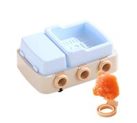 Moldes de silicona de helado, moldes de palomitas caseros - Bandeja de helado con 6 cavidades,Caja de fabricantes de pasteles de congelación a prueba de polvo para dulces, chocolate