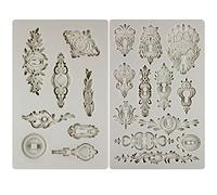 Moldes de silicona de inspiración vintage para llaves y cerraduras, 2 unidades
