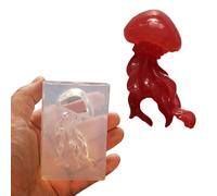 Moldes de silicona de medusas de criatura marina para llaveros, dije de teléfono y resina epoxi, cera de vela cnidaria
