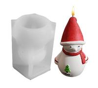 Moldes de silicona de Navidad | Santa Claus & Snowman Moldes 3D | Moldesde dulces y velas antiadherentes | Horneado de silicona, jabón, chocolate, artesanía para el hogar, escritorio, vacaciones, Hal