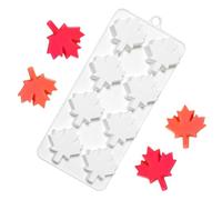 Moldes De Silicona De Otoño - 8 Cavidades Hojas De Arce Antiadherente - Moldes Para Jabón Suministros De Repostería Otoñal - Para Caramelos, Jabón, Cupcakes, Velas, Halloween, Niños Y