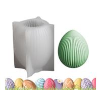 Moldes de silicona de Pascua, molde de silicona de cemento de huevo de oreja de conejo 3.D, moldes de vela de Pascua, moldes de aromaterapia de vacaciones, moldes de chocolate, molde de fundición de