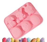 Moldes de silicona de Pascua - Molde para hacer chocolate de conejo y huevo - Moldes de dulces de Pascua - para cocina, apartamento, restaurante, preparación de vacaciones, reunión familiar
