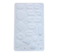 Moldes de silicona de resina con forma de rayas brillantes para mujeres y niñas, joyería de moda epoxi para aretes