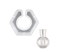 Moldes de silicona de resina para florero, estación de propagación de plantas, moldes epoxi de forma redonda para soporte de flores hidropónicas, molde de silicona