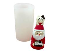 Moldes de silicona de silicona de grado alimenticio para hornear con diseño de dibujos animados en 3D, diseño de Navidad, regalo respetuoso con el medio ambiente