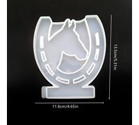 Moldes de silicona decorativos con cabeza y de caballo para cemento y yeso, con insertos de cabeza de caballo para diseños de cascos