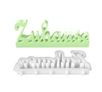 Moldes De Silicona Del Alfabeto,Molde De Silicona Para Letras De Estilo Alemán Para Resina - Accesorios De Epoxi Y Arcilla Para Velas Arte Manual