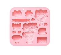 Moldes de silicona Día de las Madres - Herramienta de cocción antiadherente, 13-molde de galletas de cavidad para la elaboración, molde de pastel reutilizable, herramienta de de chocolate con