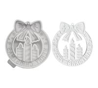 Moldes de silicona, dije de corona de Navidad 3D, moldes reutilizables para guirnalda, para fondant, vacaciones, cumpleaños, boda, , sala de estar, dormitorio, cocina, ventana, chimeneas