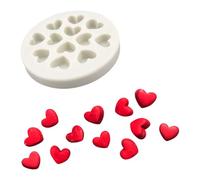 Moldes de silicona en forma de corazón con múltiples cavidades para pasteles, chocolate y dulces, moldes para hornear postres para el hogar, suministros de manualidades