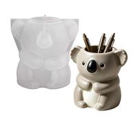 Moldes De Silicona Epoxi - Bóveda De Figura De Escritorio De Koala En Miniatura 3D, Núcleo De Tótem Animal De Fundición De Resina De Alto Detalle, Molde Compacto Para Soporte De De Baratija De
