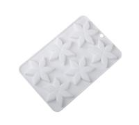 Moldes de silicona estables de 6 cavidades únicas y divertidas para crear postres para estrellas de mar con forma de flor, mousses y chocolates, estrellas de mar, moldes de mousse