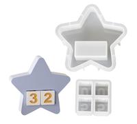 Moldes de silicona flexibles y resistentes, accesorio de moda para hacer una cuenta regresiva única y decoraciones del hogar, cuenta regresiva creativa de Adviento