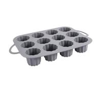 Moldes de silicona genéricos, Muffin Pan Food Moulds, Nonstick Food-Grade Silicona, Flexible & Reutilizable Design for Bread, Tart, Chocolate, Galleta, Fondant Baking