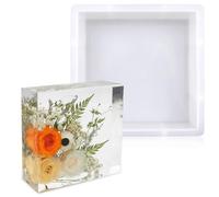 Moldes de silicona grandes, resina epoxi, formas cuadradas de resina epoxi, molde de silicona para manualidades, organizador de escritorio, regalo