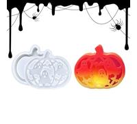 Moldes de Silicona Halloween, Molde Calabaza Lámpara Acción de Gracias de Silicona, Suministros Para Manualidades De Fundición De Resina Para Epoxi, Halloween, Otoño, Favores De Acción De