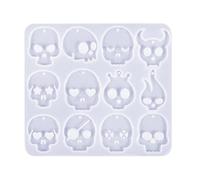 Moldes de silicona Halloween y manualidades Calavera de Halloween de