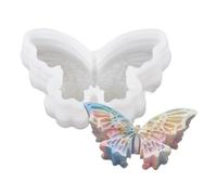 Moldes de silicona hechos a mano con diseño de mariposa, moldes de fundición, suministros de manualidades, moldes para hornear para decoración de pasteles y fondant
