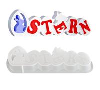 Moldes de Silicona Huevos de Pascua - Herramientas de Ocio Creativo Conejo Suave | Equipo de Pastelería de Pascua en Moldes Flexibles,para Yeso Decoración Hogar Vela Favoritos Principiantes