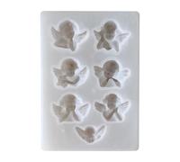 Moldes de silicona, molde de resina, molde para manualidades de ángel, material flexible de fácil liberación, ideal para autoconstrucción, decoración del hogar, adornos, abalorios de bolsa, 4,92