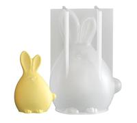 Moldes de silicona - Moldes para velas en forma de conejo de silicona 3d | Molde para hornear en casa de Acción de Gracias para de vacaciones oficina hogar escritorio escritorio Día de la