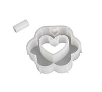 Moldes de silicona multifuncionales para jarrón hidropónico, con forma de corazón, ideales para entusiastas de las plantas, molde de incubadora de plantas