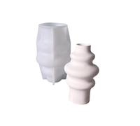 Moldes de silicona multiusos para jarrones y accesorios de manualidades, diseño de espirales, para arreglos florales artísticos, decoración moderna del hogar, moldes de silicona