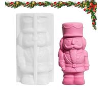 Moldes De Silicona Navideños | Cascanueces Festivo Reutilizable,Moldes De Silicona Para Fiestas Decoraciones Navideñas - para Cera Jabón Arcilla Fondant Caramelos Repostería Artesanías Decoración del