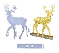 Moldes De Silicona Navideños Para Resina - Molde De,Moldes Bonitos Con Base Para Repostería Jabones Dulces Manualidades Decoración Mesa Hogar