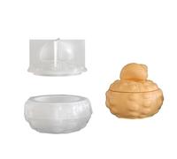 Moldes de silicona para almacenamiento de caracolas gordas, soportes y contenedores, proyecto para mentes creativas