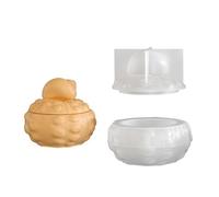 Moldes de silicona para almacenamiento de caracolas gordas, soportes y contenedores, proyecto para mentes creativas