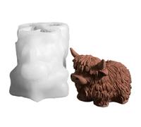 Moldes de silicona para animales, lindos moldes para hornear, molde de diseño escocés para pasteles de cera, alimentos, dulces, hornear, vela, chocolate, aperitivos