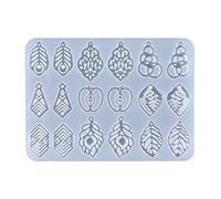 Moldes de silicona para aretes con forma de flor, para servir y para decoración del hogar, adecuados para mujeres, moldes de resina epoxi y silicona