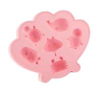 Moldes de silicona para bandeja de con temática, 6 cavidades, moldes de silicona para hacer caramelos de chocolate, cócteles, bebidas congeladas, bloques de congelación de animales