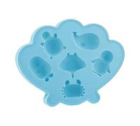Moldes de silicona para bandeja de con temática, 6 cavidades, moldes de silicona para hacer caramelos de chocolate, cócteles, bebidas congeladas, bloques de congelación de animales