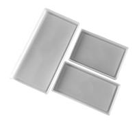 Moldes de silicona para bandeja de frutas, moldes rectangulares de resina epoxi para fundición de resina, bandeja rectangular