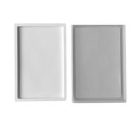 Moldes de silicona para bandeja de frutas, moldes rectangulares de resina epoxi para fundición de resina, bandeja rectangular
